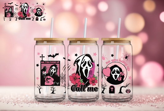 PINK HALLOWEEN GLASS WRAP