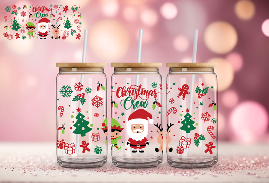 XMAS CREW GLASS CUP WRAP